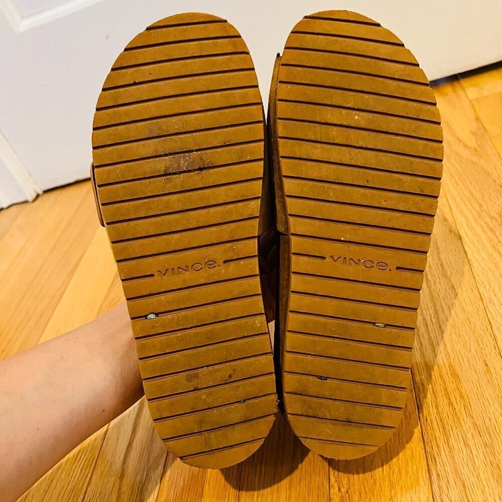 VINCE Grant Slides Womens Size 8 M Shoes Suede Espadrille Slip-On Flat Sandals - Picture 4 of 16